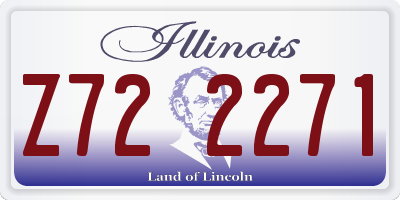 IL license plate Z722271