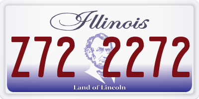 IL license plate Z722272