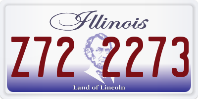 IL license plate Z722273