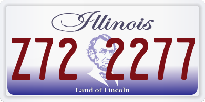 IL license plate Z722277
