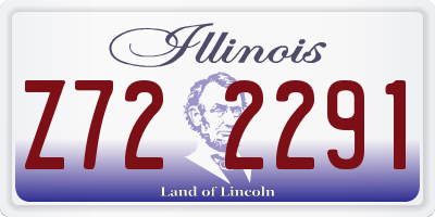 IL license plate Z722291