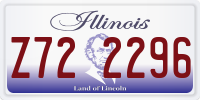 IL license plate Z722296