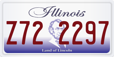 IL license plate Z722297