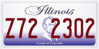 IL license plate Z722302