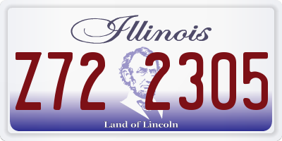 IL license plate Z722305