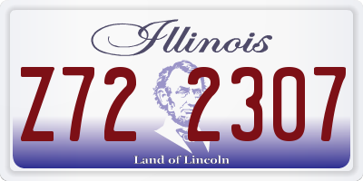 IL license plate Z722307