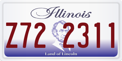 IL license plate Z722311