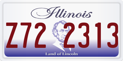 IL license plate Z722313