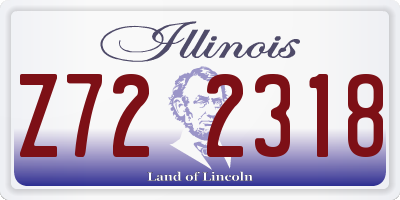 IL license plate Z722318