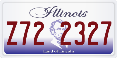 IL license plate Z722327
