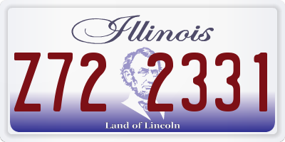 IL license plate Z722331