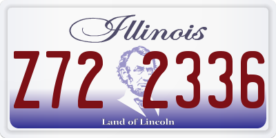 IL license plate Z722336