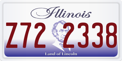 IL license plate Z722338