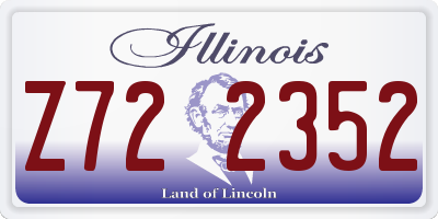 IL license plate Z722352