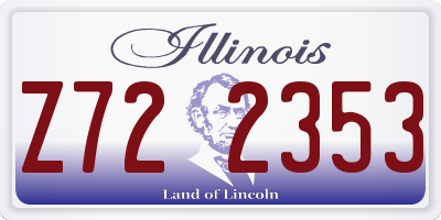 IL license plate Z722353