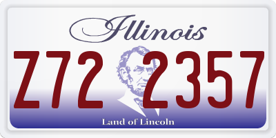 IL license plate Z722357