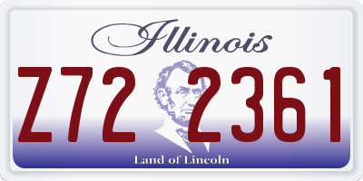 IL license plate Z722361
