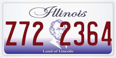 IL license plate Z722364
