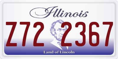 IL license plate Z722367