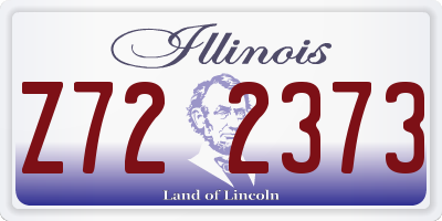 IL license plate Z722373
