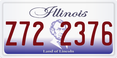 IL license plate Z722376