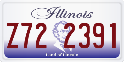 IL license plate Z722391