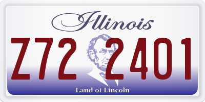 IL license plate Z722401