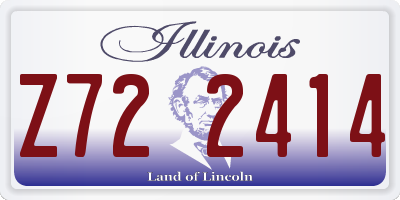 IL license plate Z722414