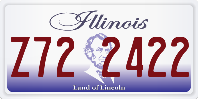 IL license plate Z722422
