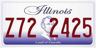 IL license plate Z722425