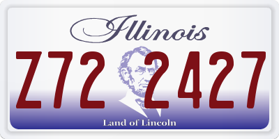 IL license plate Z722427