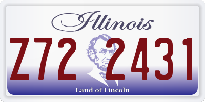 IL license plate Z722431