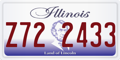 IL license plate Z722433