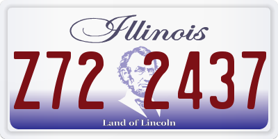 IL license plate Z722437