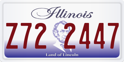 IL license plate Z722447