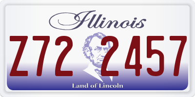 IL license plate Z722457