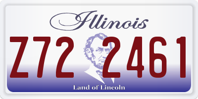 IL license plate Z722461