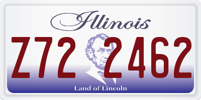 IL license plate Z722462