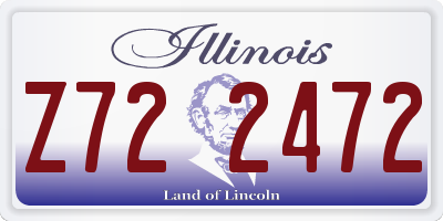 IL license plate Z722472