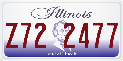 IL license plate Z722477