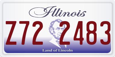 IL license plate Z722483