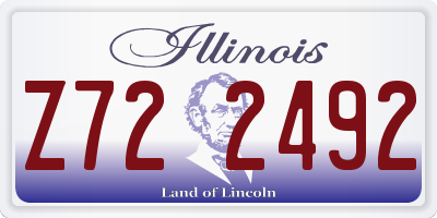 IL license plate Z722492