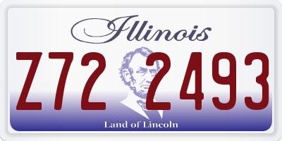 IL license plate Z722493