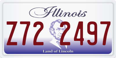 IL license plate Z722497