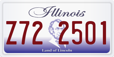 IL license plate Z722501