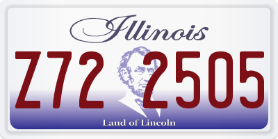 IL license plate Z722505