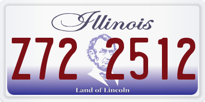 IL license plate Z722512