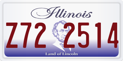 IL license plate Z722514