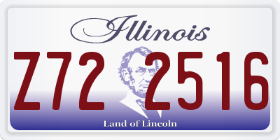 IL license plate Z722516
