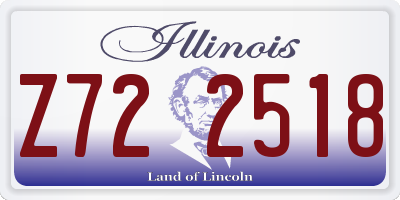 IL license plate Z722518
